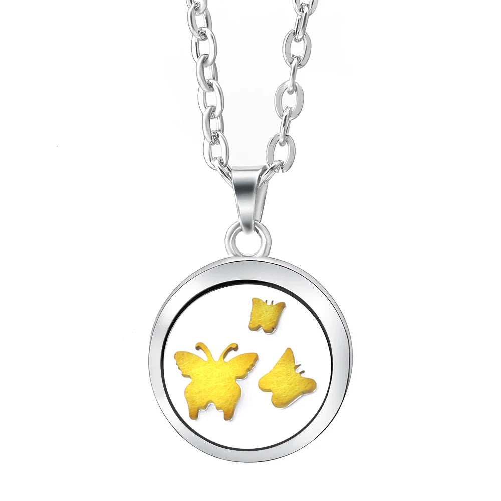 Essential Oil Diffuser Necklace – Stainless Steel Locket Pendant